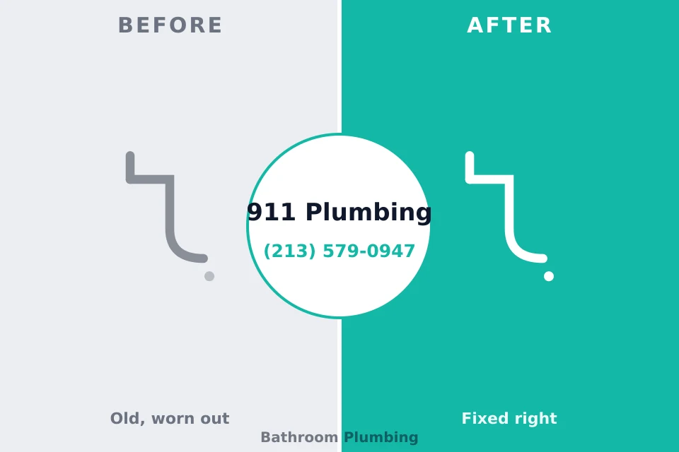 Before and after: plumbing repair Continental, OH